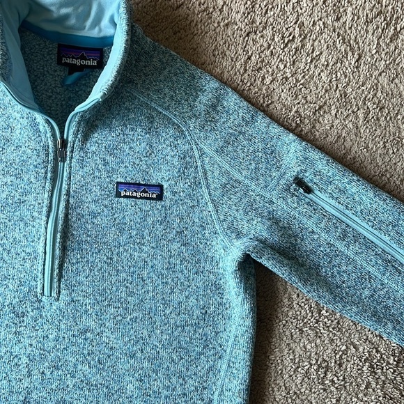 Patagonia Better Sweater Half Zip Pullover Teal Blue - Picture 4 of 9